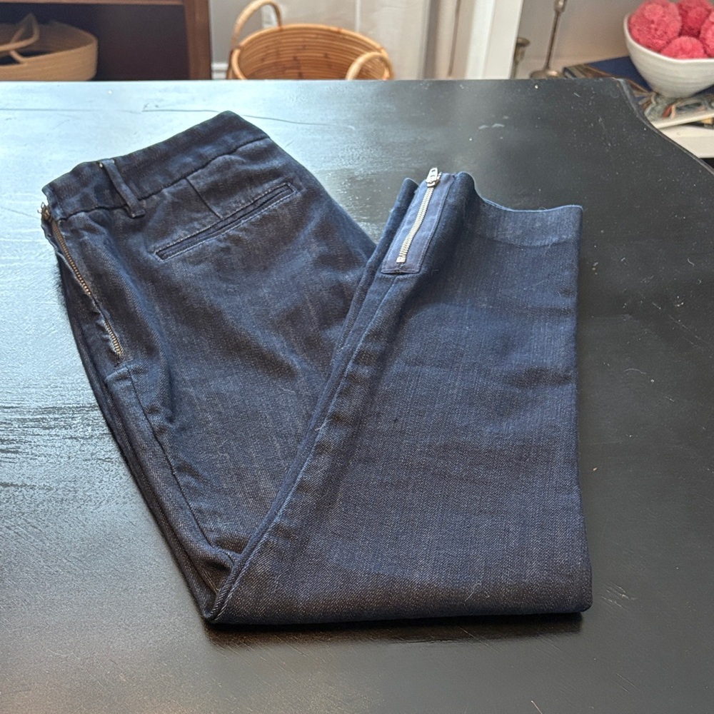 J. Crew City Fit Jeans with Ankle Zippers